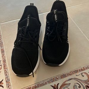 Black sneakers/walking shoes. Worn once.